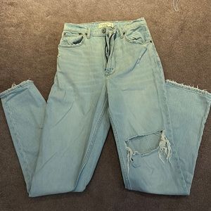 Abercrombie Curve Love 90s Straight Ultra High Rise Jean